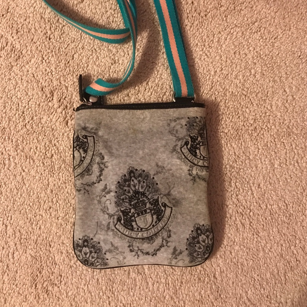 Juicy couture velvet cross body purse